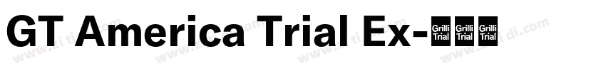 GT America Trial Ex字体转换